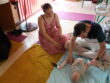 Atelier massage bébé Shantala, médiathèque de l'Hermitage juin 2025