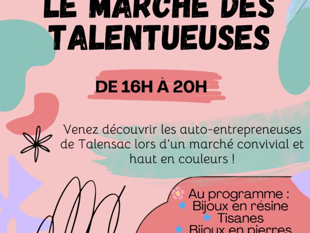 "Marché des Talentueuses Talensac mai 2026 – massage bien-être Ille-et-Vilaine"
